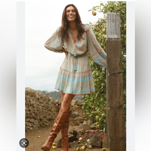 Spell & The Gypsy Juniper Playdress Eggshell Blue - Picture 4 of 10